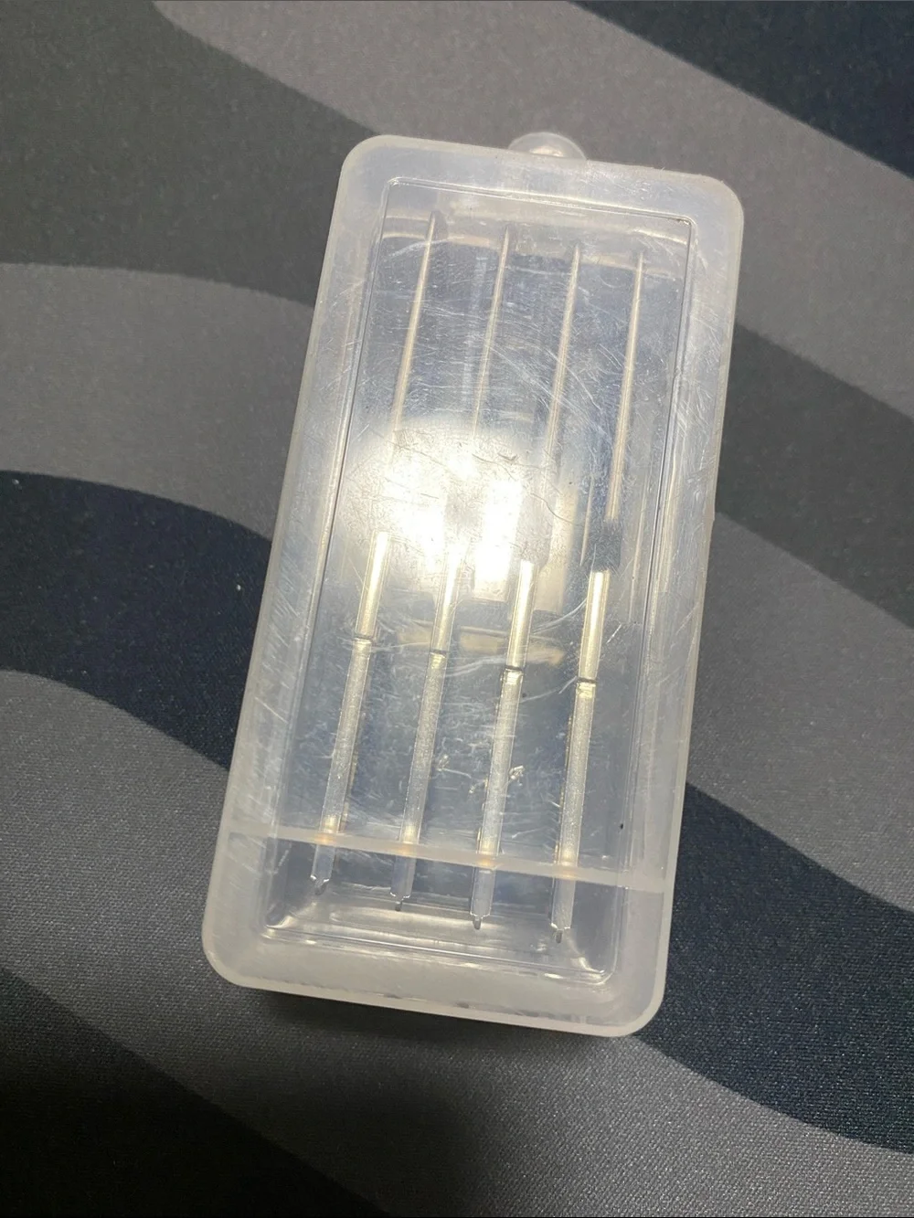 Silver Precision Metal Pins with Clear Storage Case - Ideal for Electronics